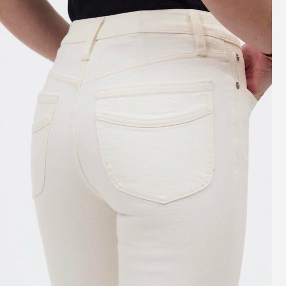 Madewell Flea Market Flare White high-waisted jeans - Picture 4 of 10